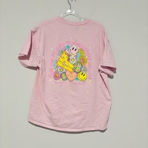 Simply Southern disco Rollerblades Skate find the beauty T-Shirt pink XL